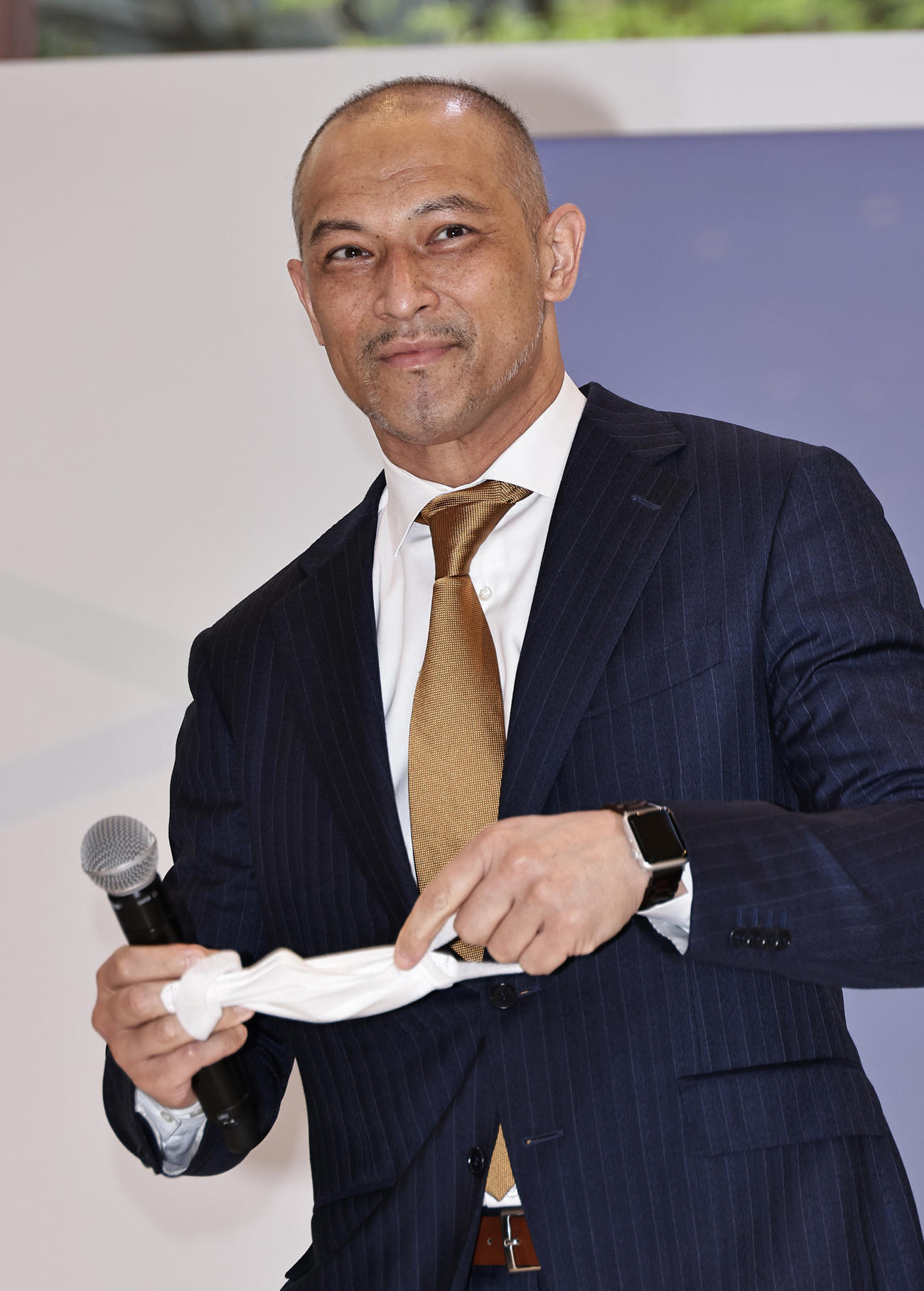 「MARUNOUTI SPORTS FES 2021」に参加した室伏広治スポーツ庁長官（撮影・中島郁夫）