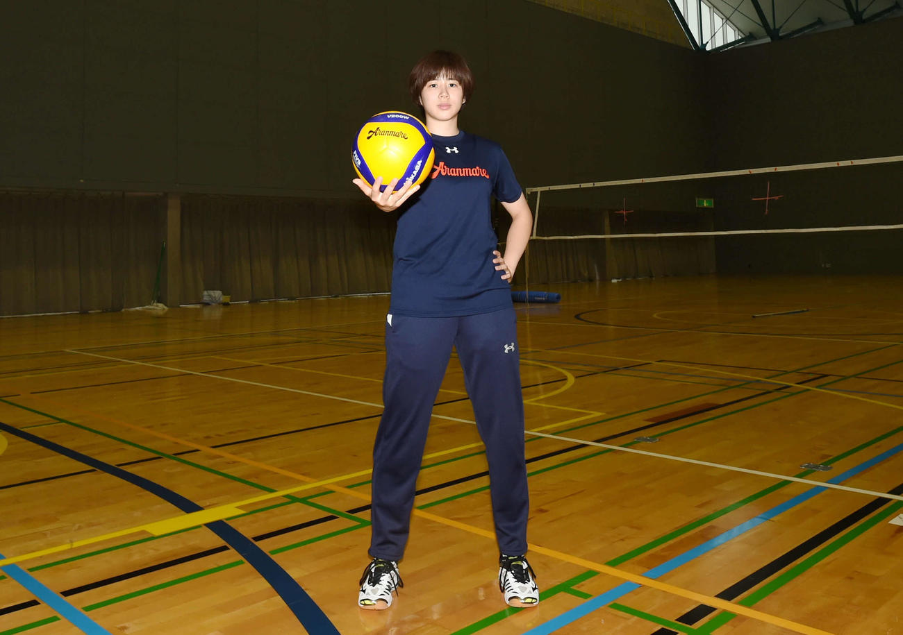 ホーム開幕戦に向けて気持ちを引き締めるアランマーレ・木村（撮影・相沢孔志）