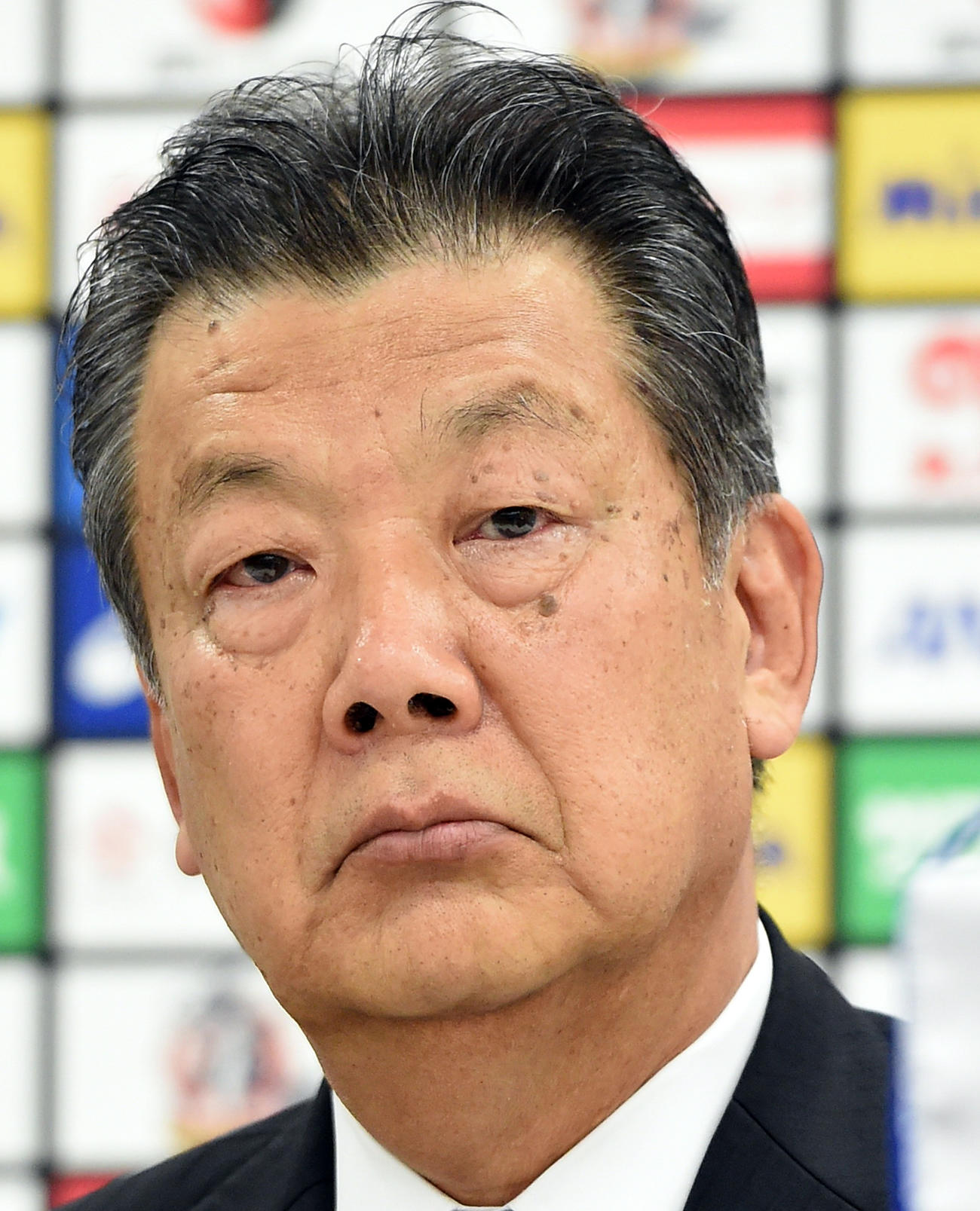 嶋岡健治会長（2018年8月27日撮影）