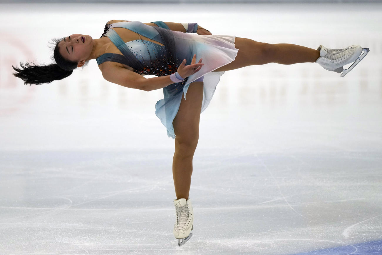 首位発進した坂本花織（AP）