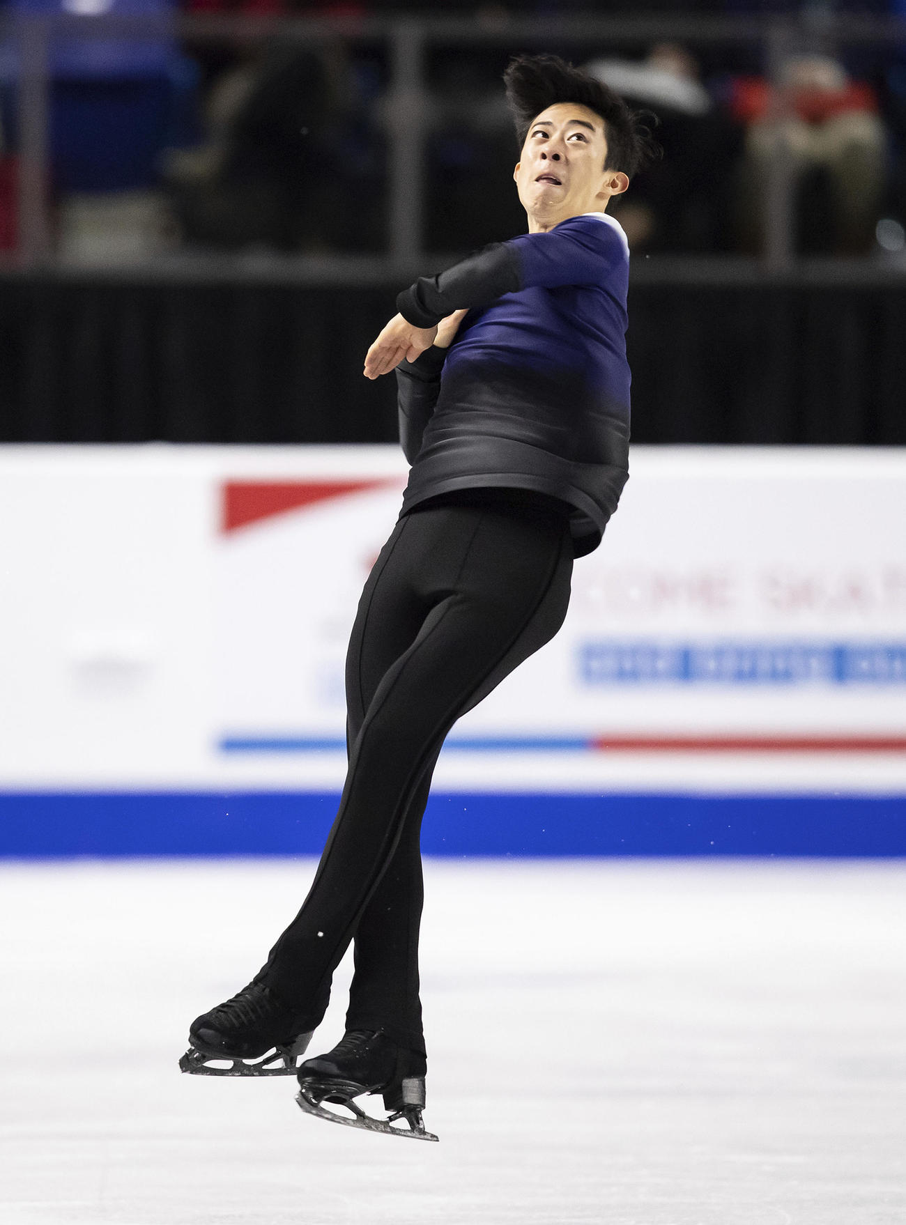 フリープログラムの演技を披露する、ネーサン・チェン（AP）