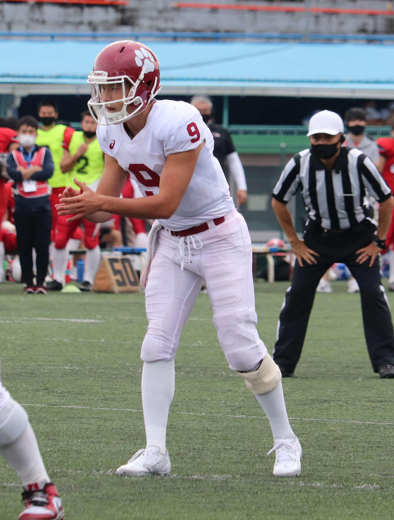 立命大QB野沢研（4年）（撮影・三宅ひとみ）