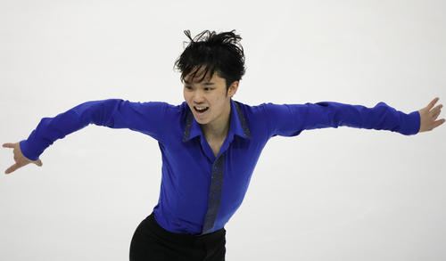 ロシア杯で３位に入った友野一希（AP）