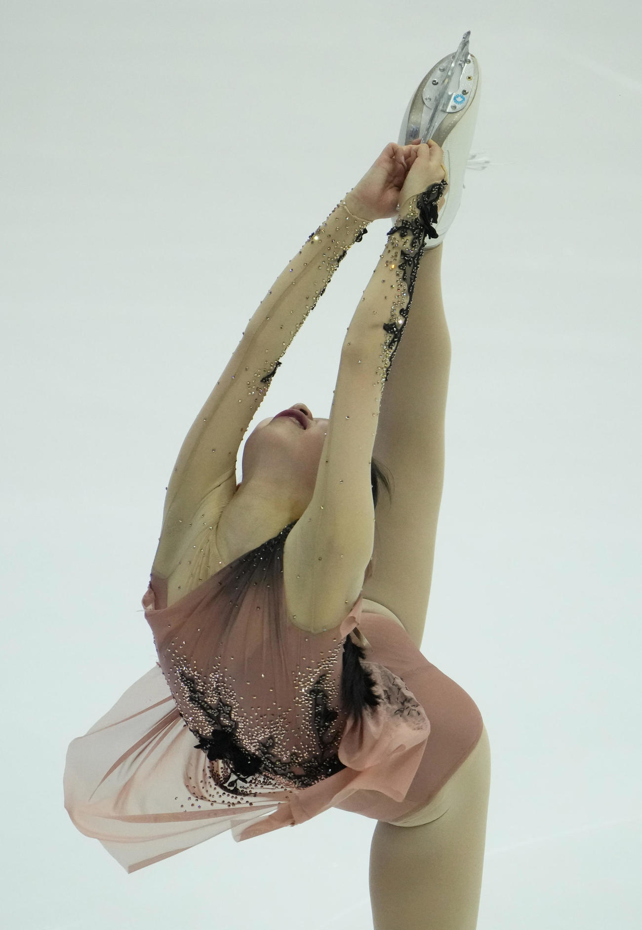第6戦ロシア杯　SPで演技する松生理乃（AP）