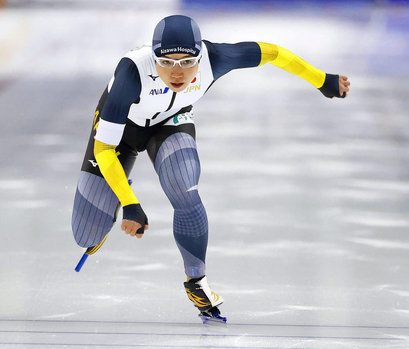 女子500メートルで6位の小平奈緒（USAトゥデー・ロイター＝共同）