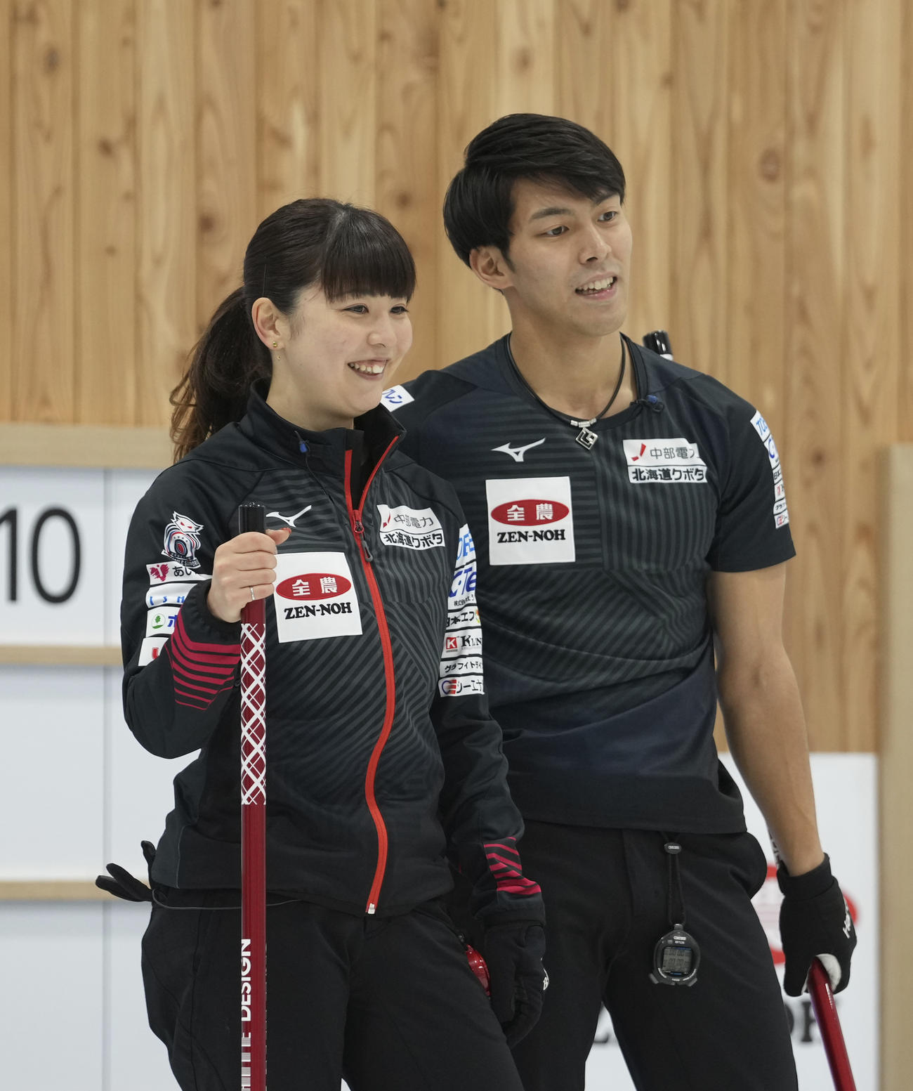 松村千秋と谷田康真のペア（2021年9月20日撮影）