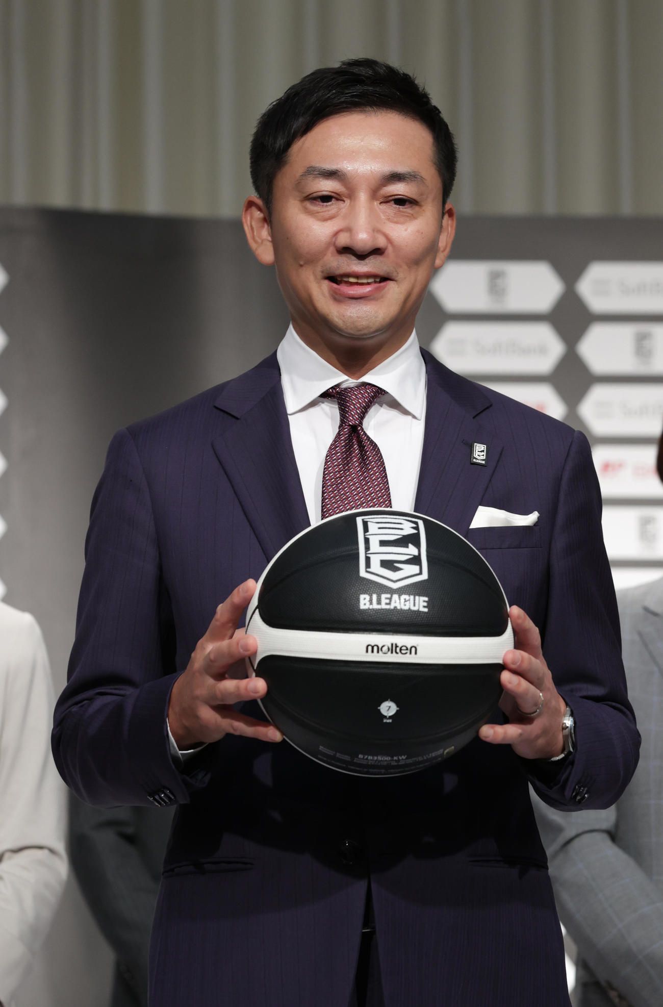 Bリーグ島田慎二チェアマン（2021年9月29日撮影）