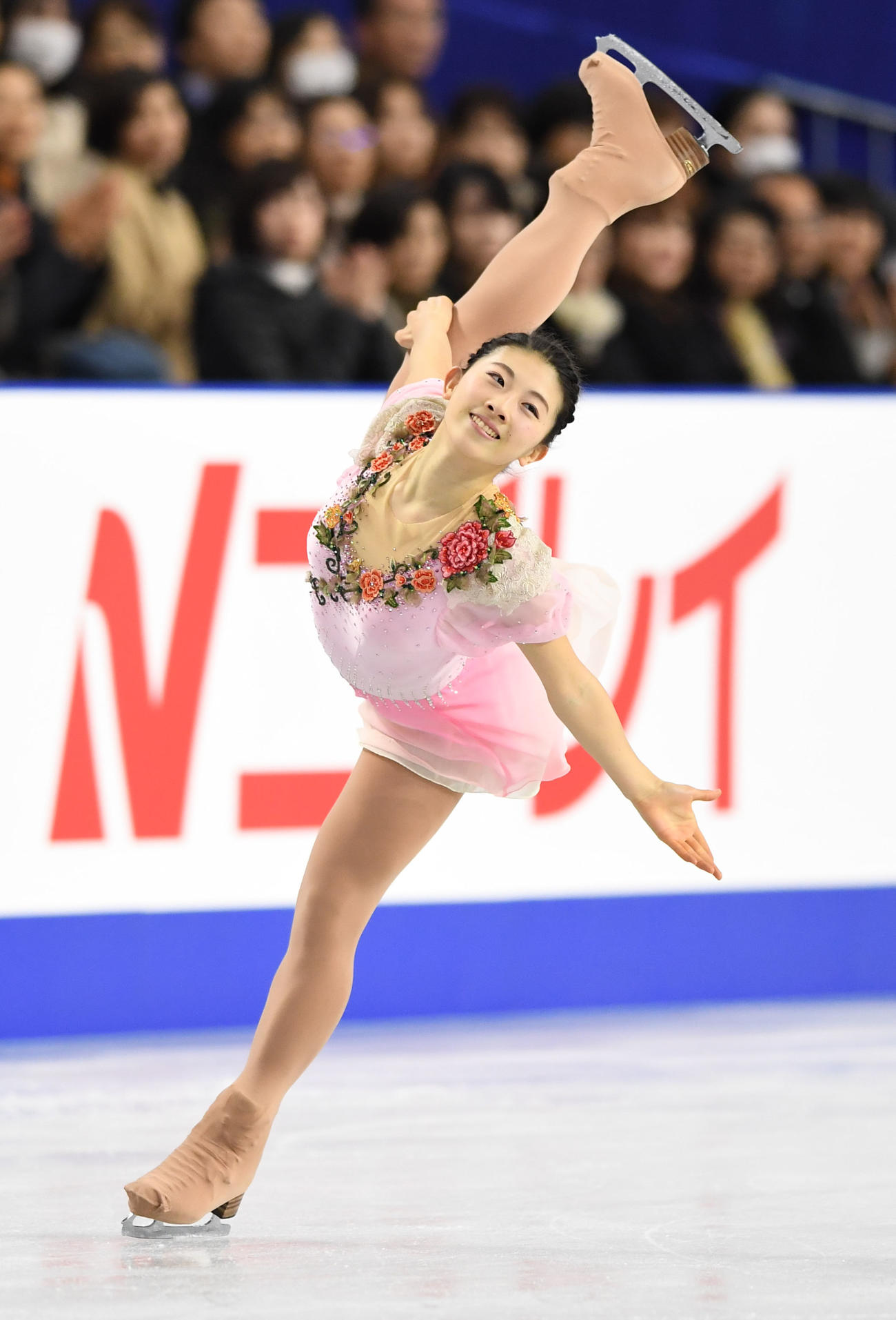 2017年全日本選手権　女子SP　演技を見せる永井＝2017年12月21日