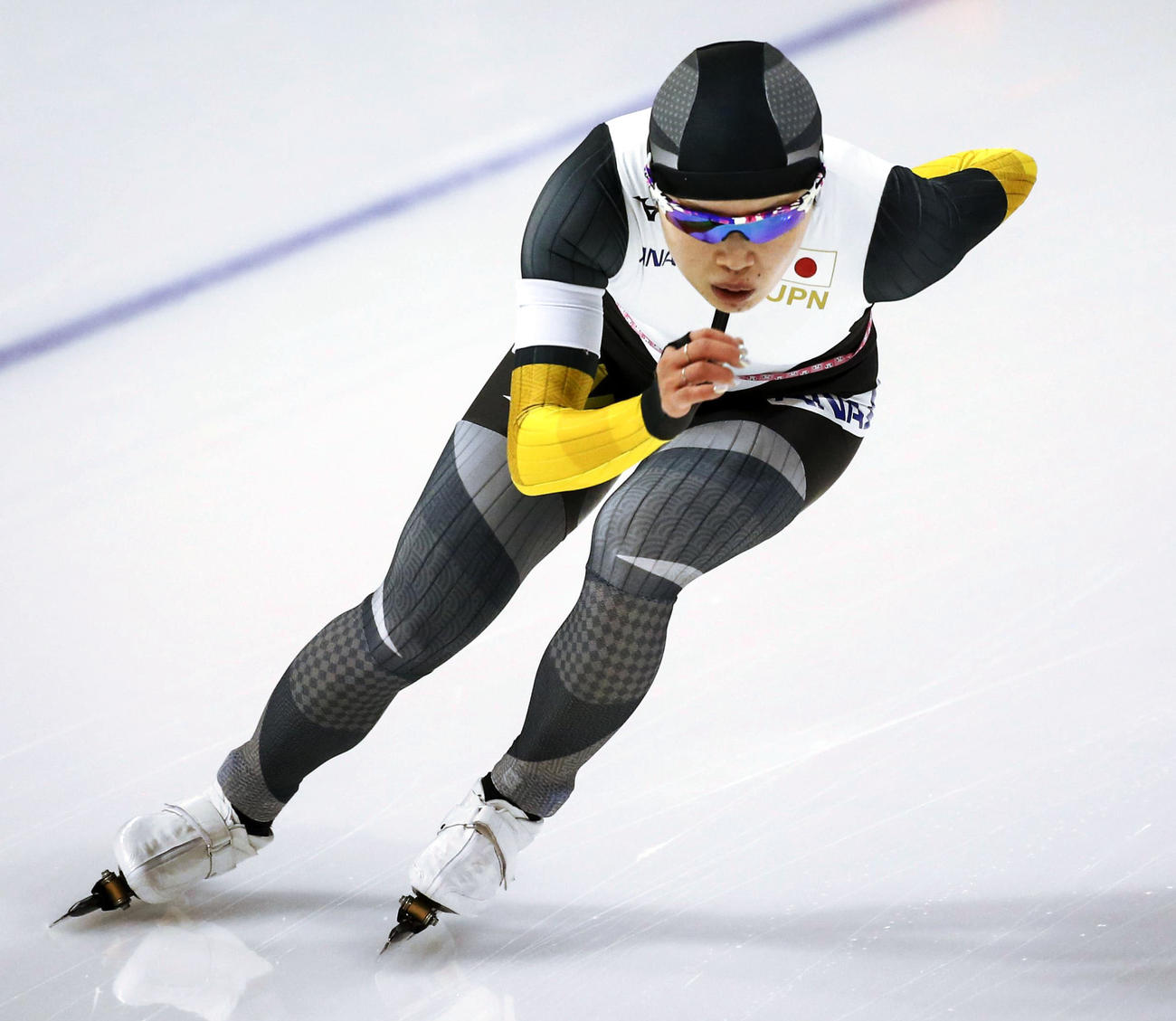 女子1500 メートル 　3位の佐藤綾乃（カナディアンプレス提供・AP＝共同）