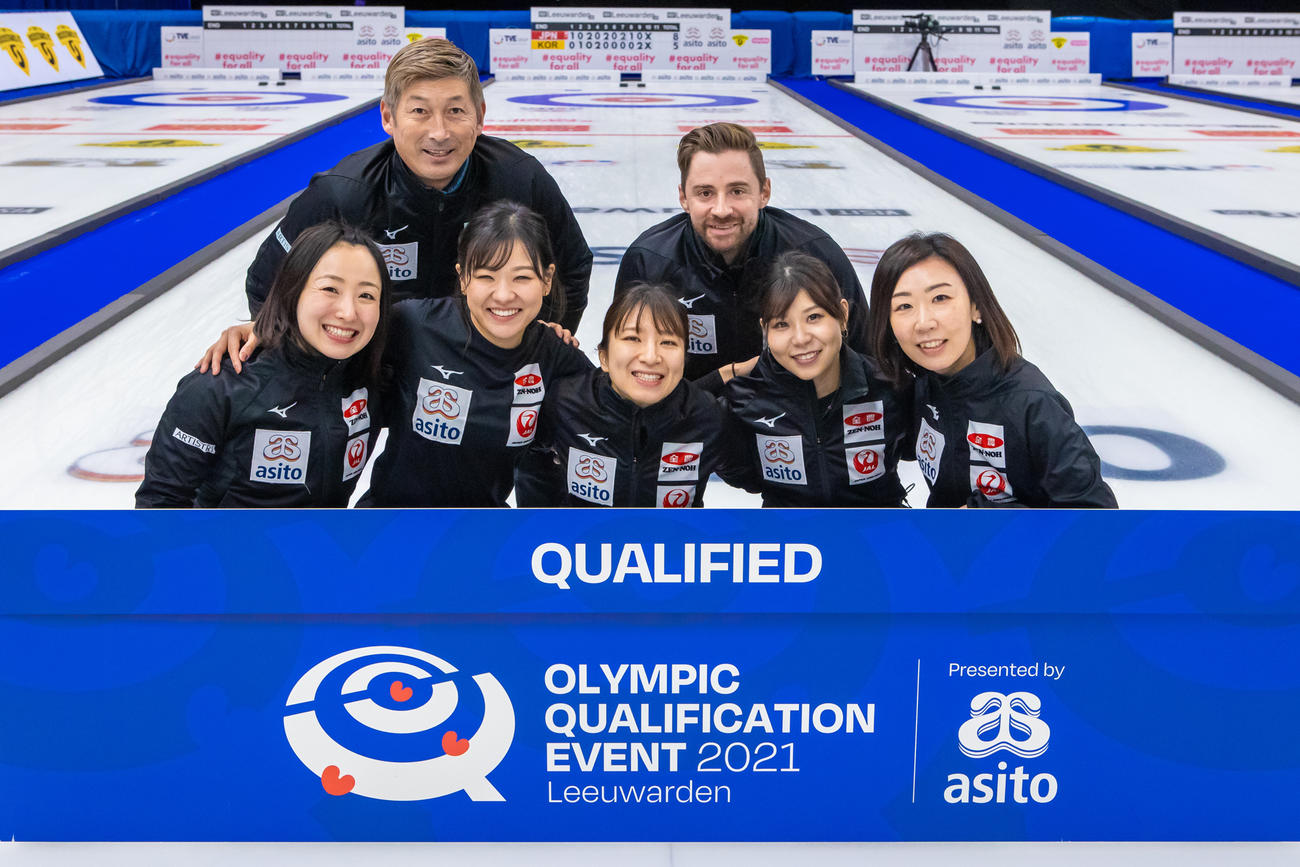 北京五輪出場を決めたロコ・ソラーレ（C）WCF / Steve Seixeiro