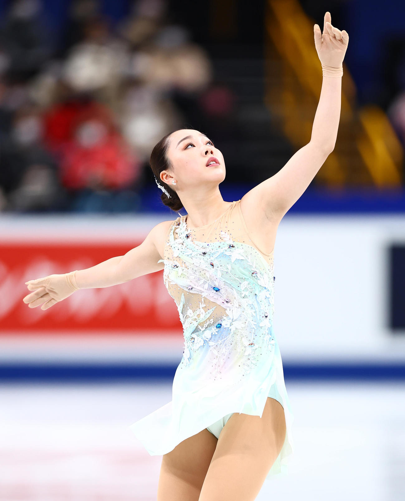 女子SPの演技をする樋口（撮影・垰建太）