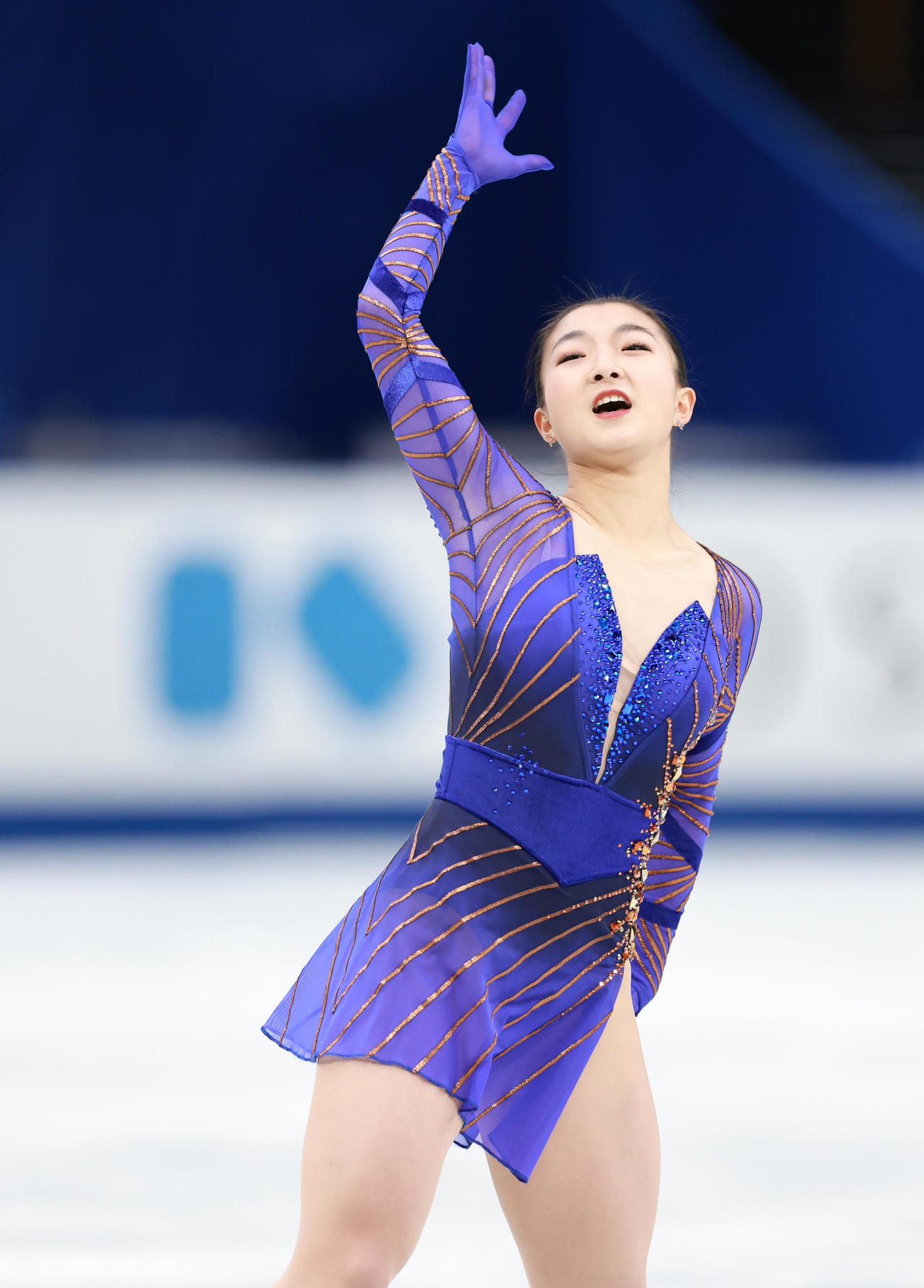 女子フリーの演技をする坂本（撮影・垰建太）
