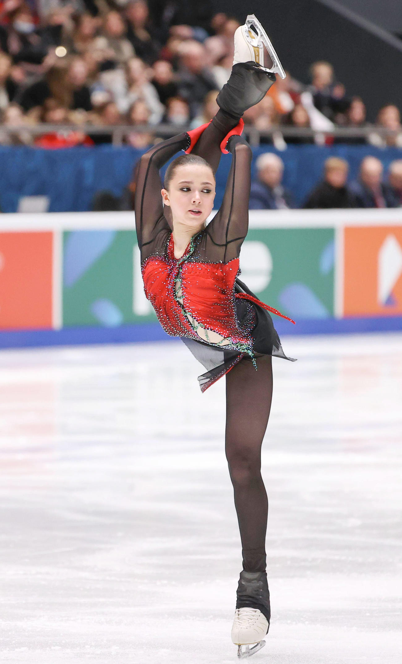 フィギュアスケートのロシア選手権女子で初優勝したカミラ・ワリエワのフリー（タス＝共同）