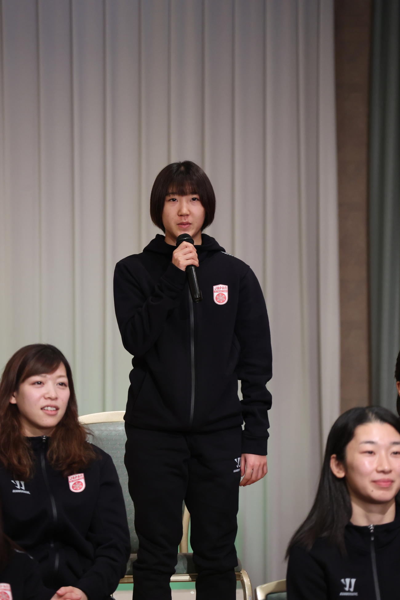北京五輪アイスホッケー女子日本代表に内定したGK増原は会見で決意を語る