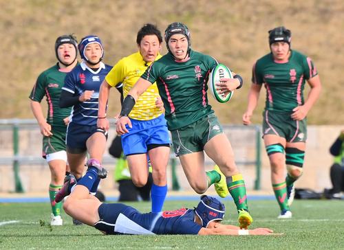 高校ラグビー 昌平２回戦進出 Fb北川拓来が 1トライ1アシスト ラグビー写真ニュース 日刊スポーツ