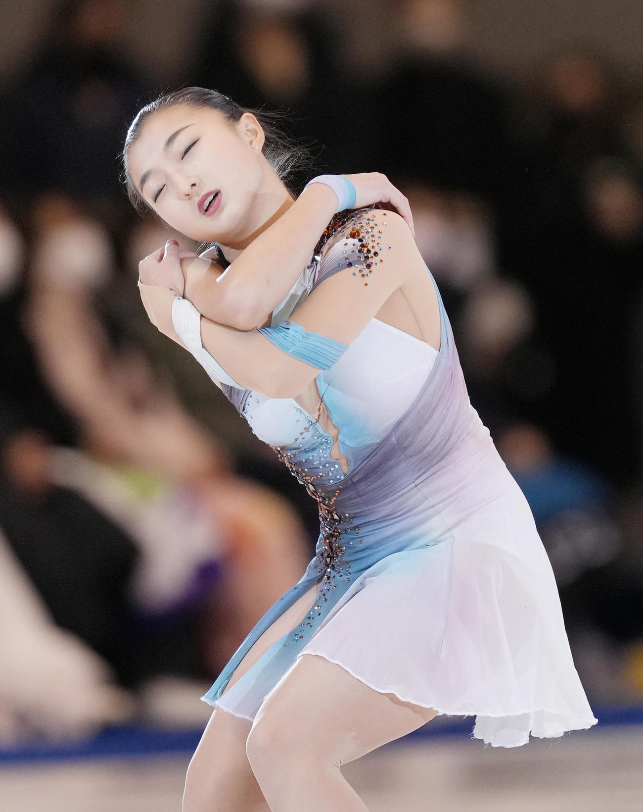 名古屋フィギュアスケートフェスティバルで演技する坂本（撮影・菅敏）