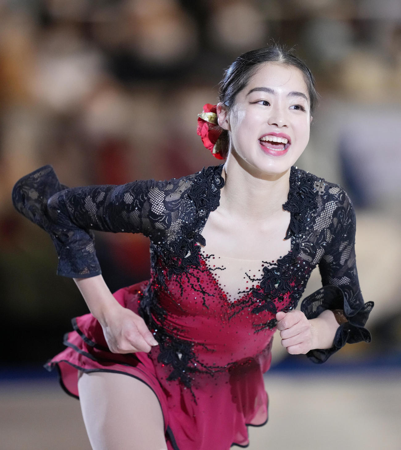 名古屋フィギュアスケートフェスティバルで演技をする横井（撮影・菅敏）