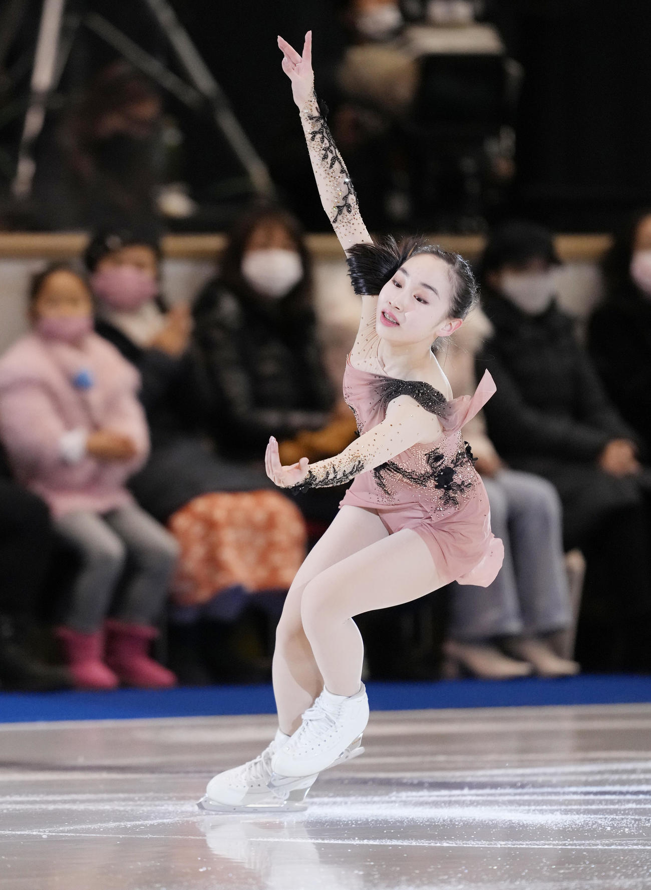 名古屋フィギュアスケートフェスティバルで演技する松生（撮影・菅敏）