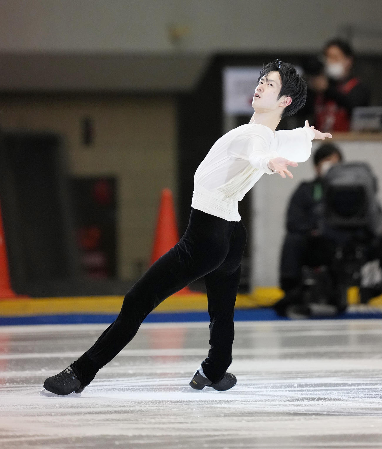 名古屋フィギュアスケートフェスティバルで演技をする山本（撮影・菅敏）