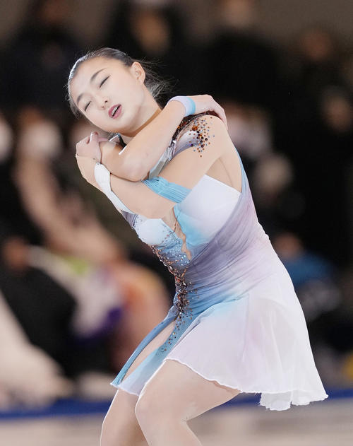 名古屋フィギュアスケートフェスティバルで演技する坂本（撮影・菅敏）