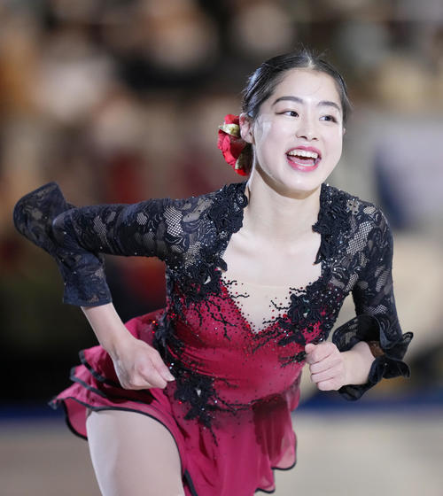 名古屋フィギュアスケートフェスティバルで演技をする横井（撮影・菅敏）