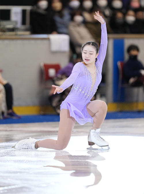 名古屋フィギュアスケートフェスティバルで演技する河辺（撮影・菅敏）