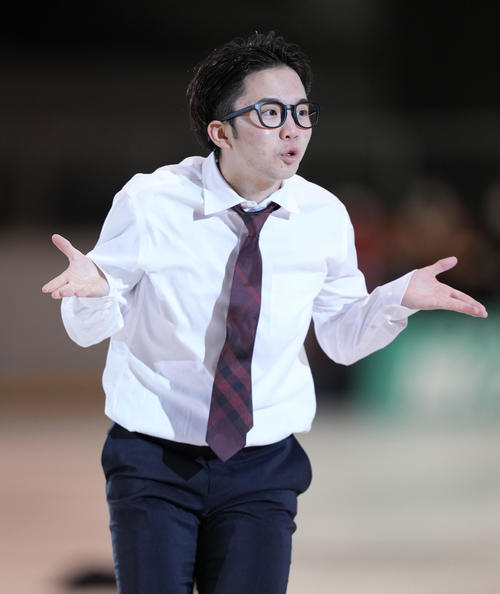 名古屋フィギュアスケートフェスティバルで演技する友野（撮影・菅敏）