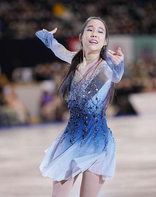 名古屋フィギュアスケートフェスティバルで演技する三原（撮影・菅敏）