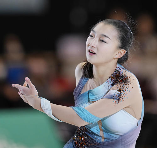 名古屋フィギュアスケートフェスティバルで演技する坂本（撮影・菅敏）