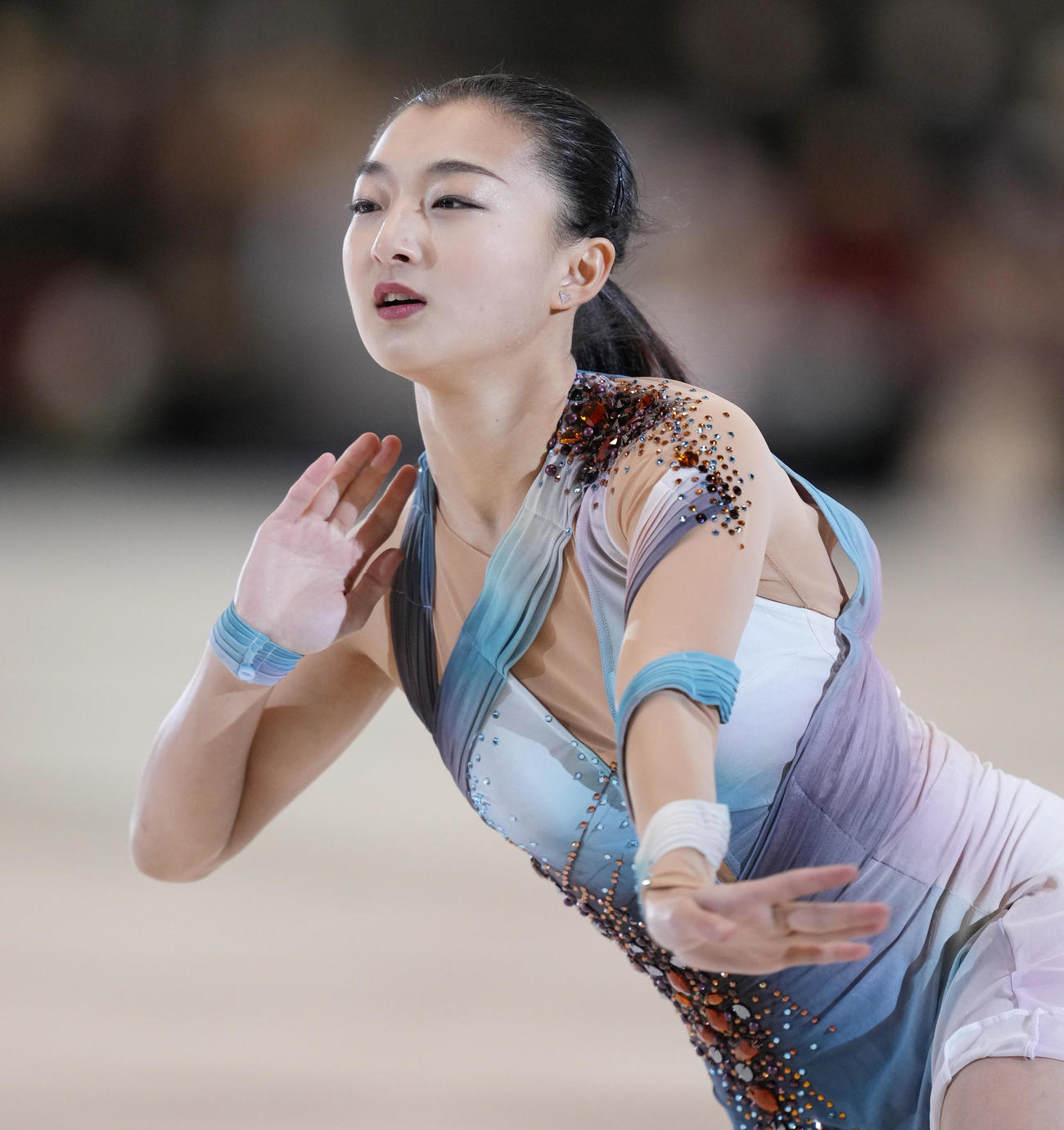 名古屋フィギュアスケートフェスティバルで演技する坂本（撮影・菅敏）