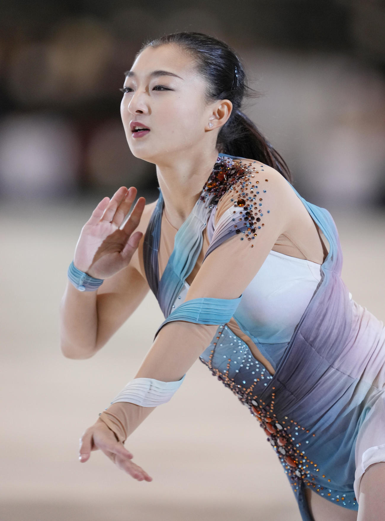 名古屋フィギュアスケートフェスティバルで演技する坂本（撮影・菅敏）