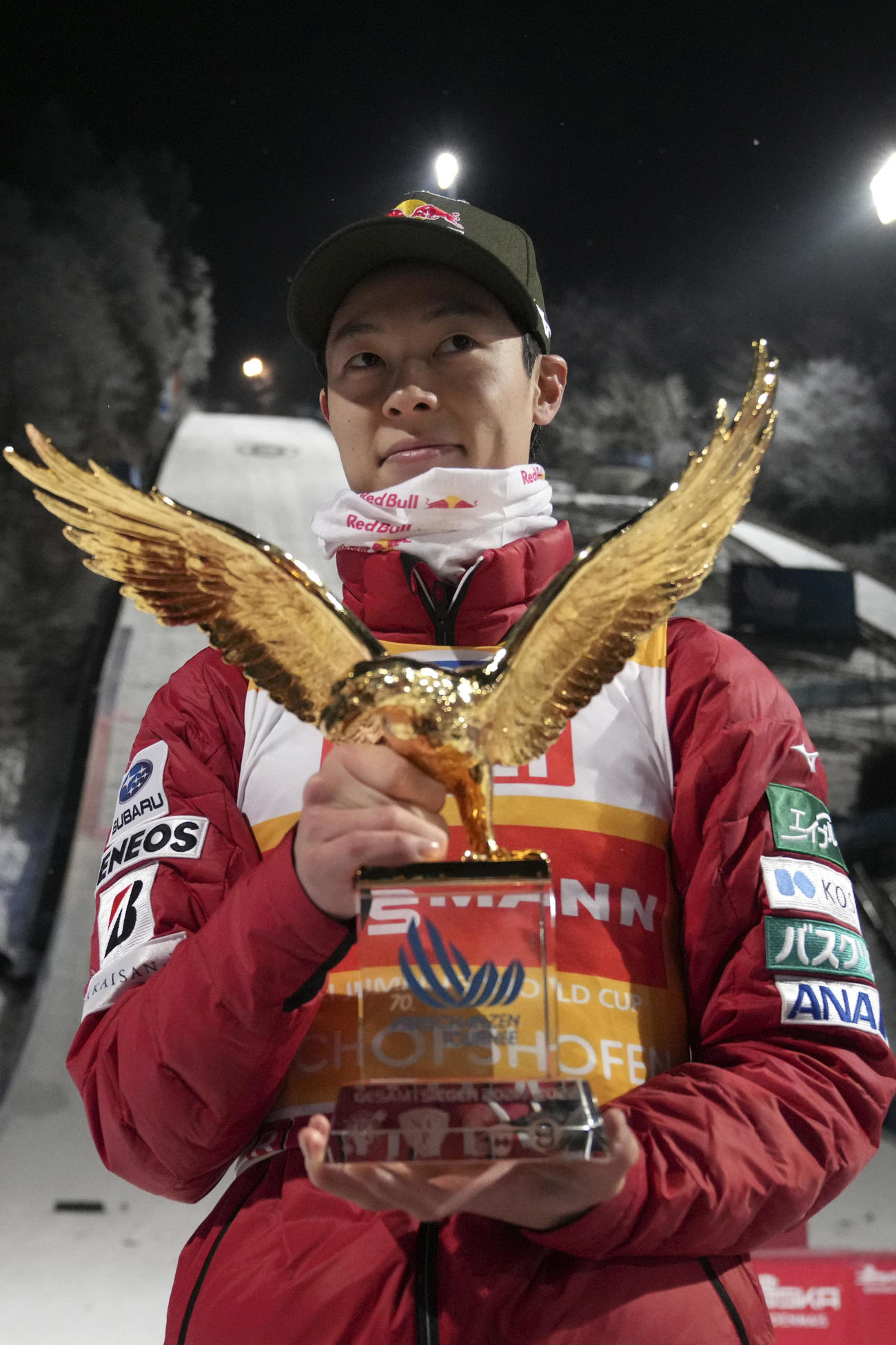 ジャンプ週間総合優勝を果たした小林陵侑（AP）