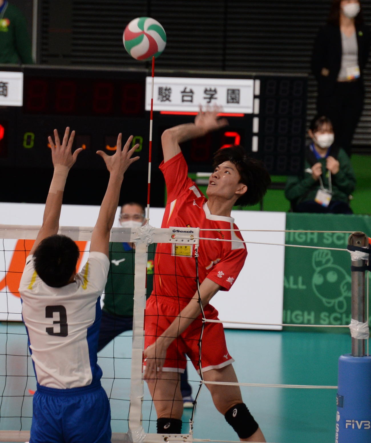 第1S、スパイクを放つ仙台商・山元