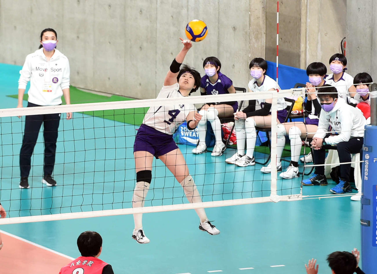 第3S、スパイクを放つ秋田北・長沢