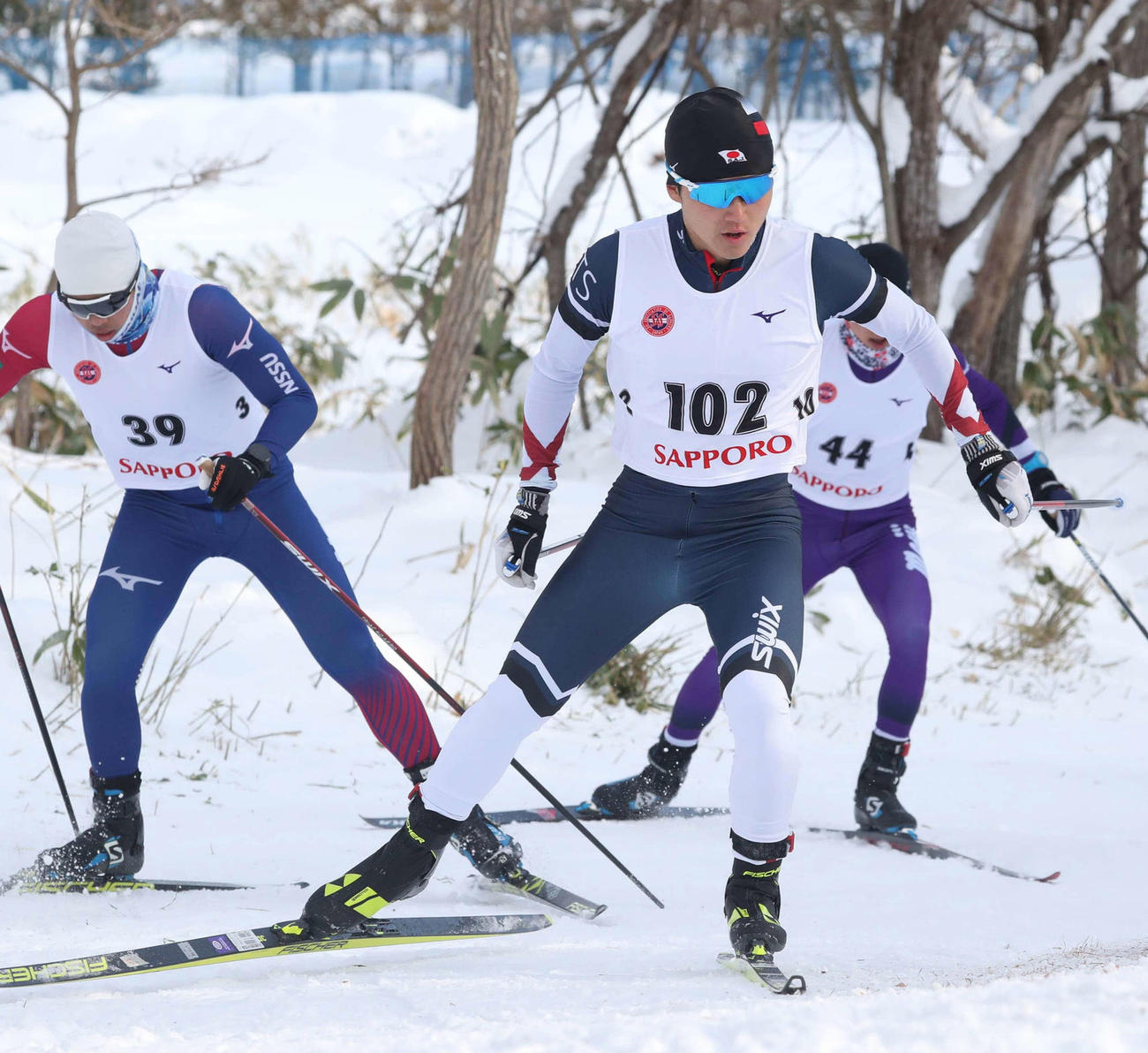 男子10キロフリーで優勝した山下（撮影・黒川智章）