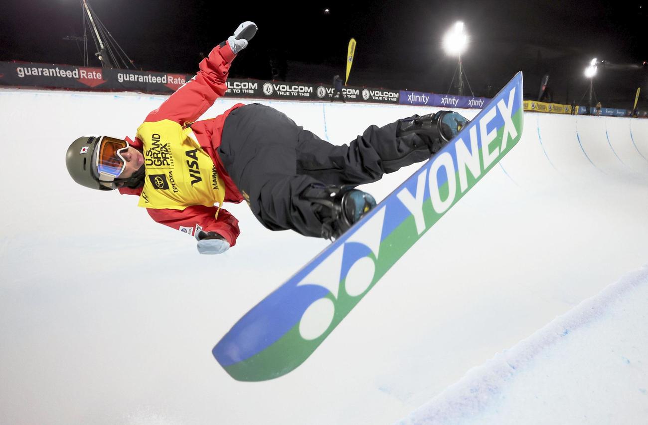 ハーフパイプ男子で2位に入った平野流佳（ゲッティ＝共同）