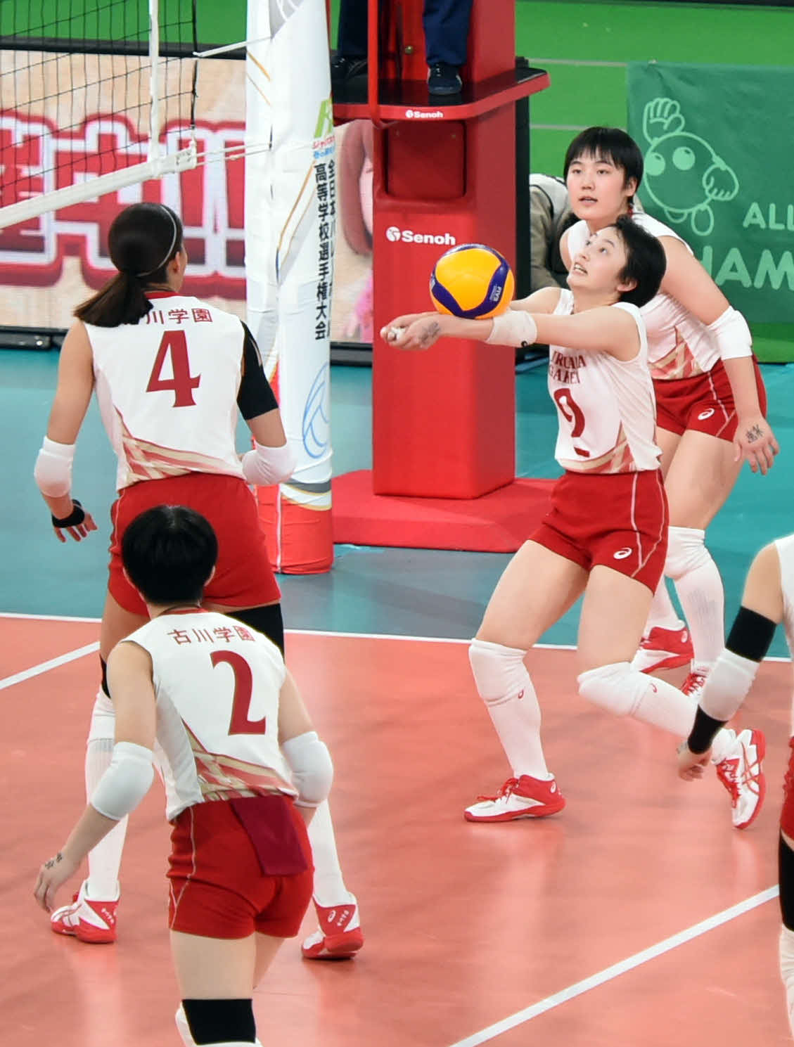 第3S、トスを上げる熊谷