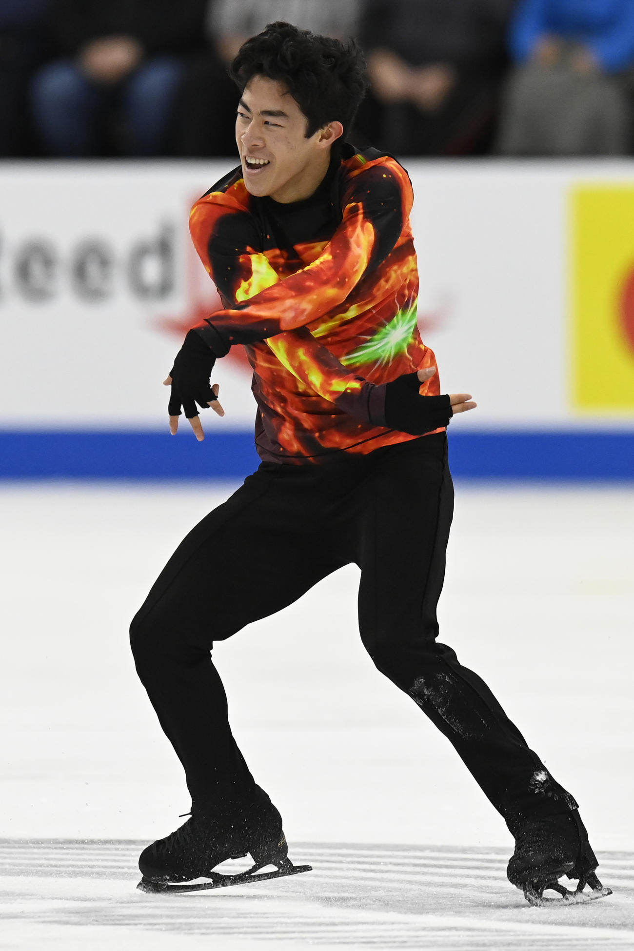 フィギュア全米選手権・男子フリーで演技するネーサン・チェン（AP）