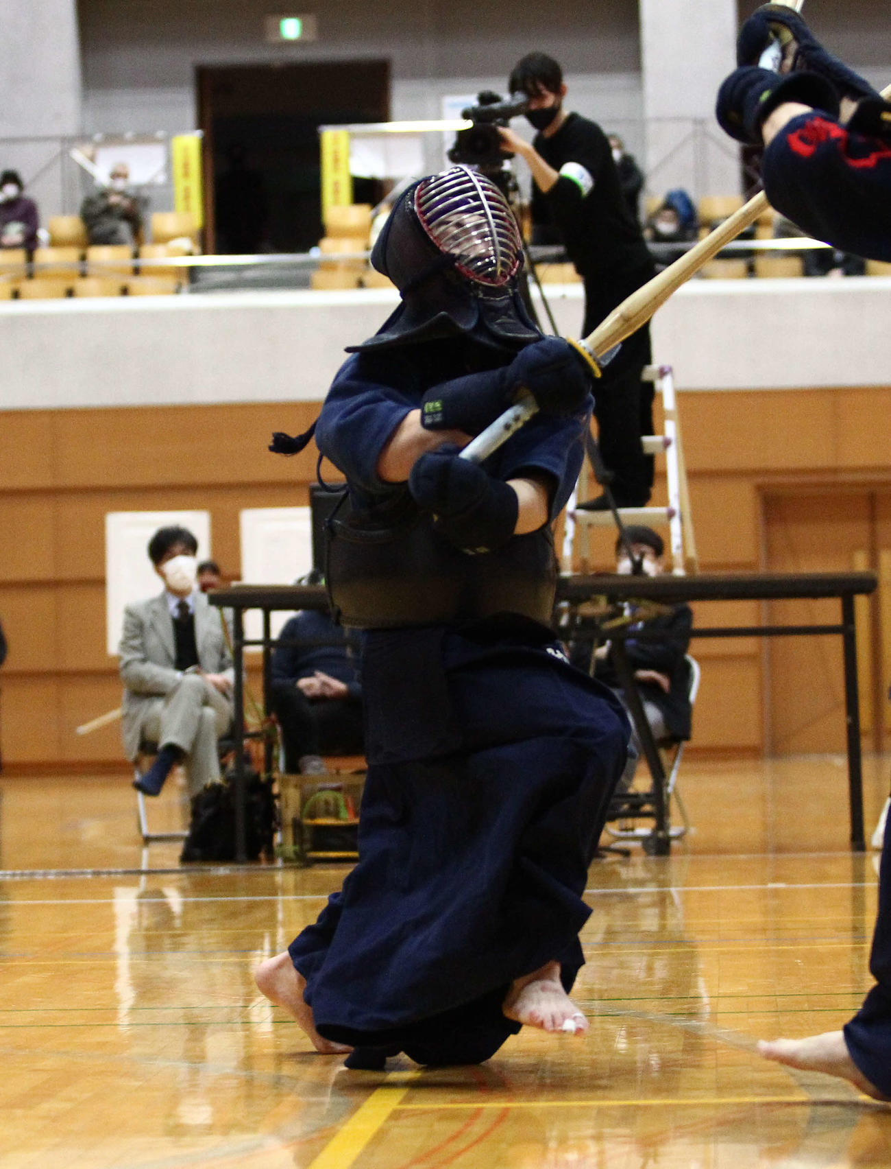 2本勝ちした新潟明訓・副将の渡辺