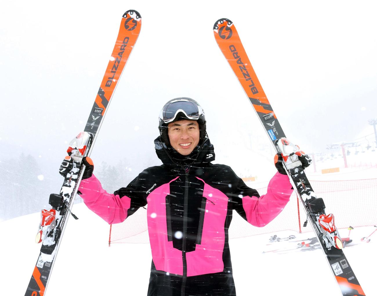 南北海道の男子回転で初優勝した村瀬（撮影・永野高輔）