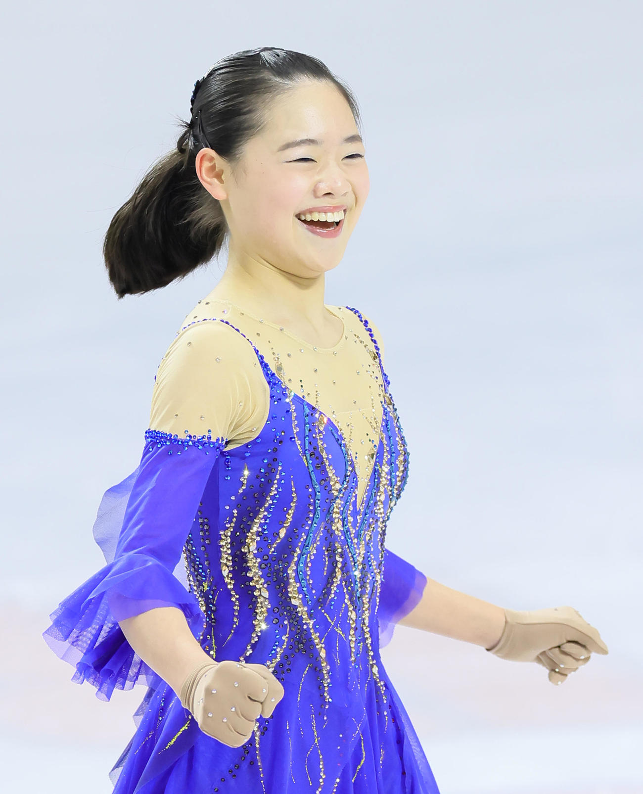 少年女子で個人4位の奥野（撮影・足立雅史）