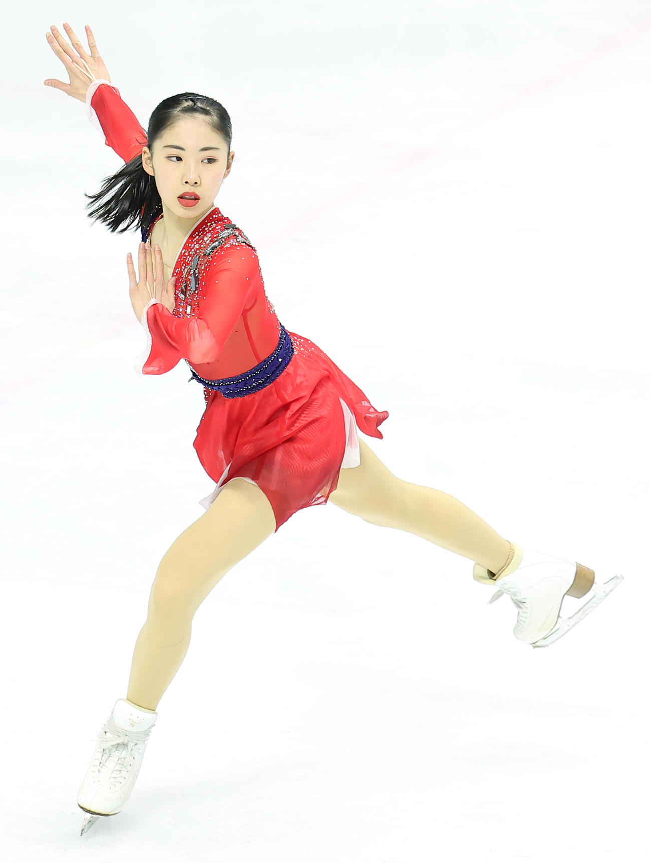 少年女子で個人優勝した住吉（撮影・足立雅史）