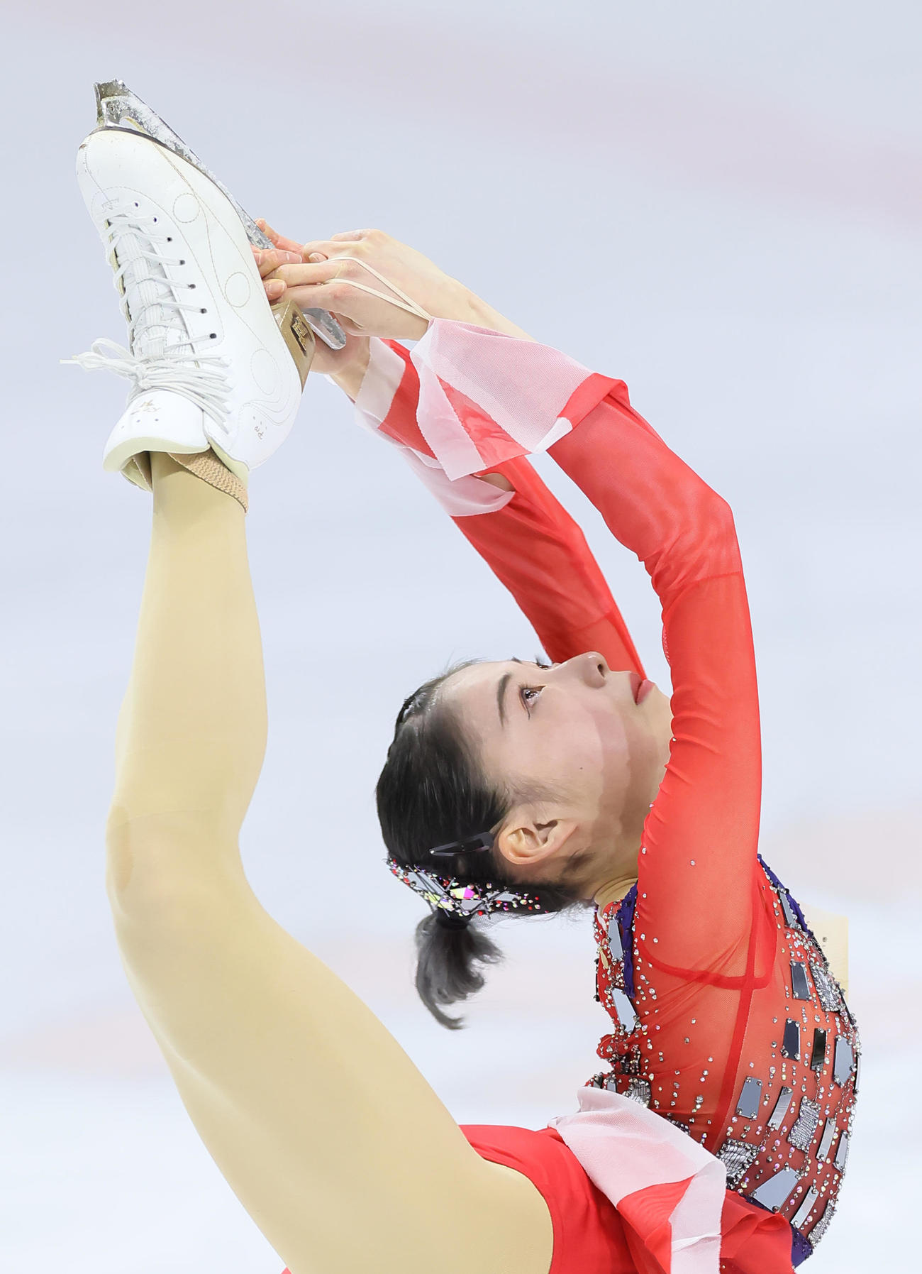 少年女子で個人優勝した住吉（撮影・足立雅史）