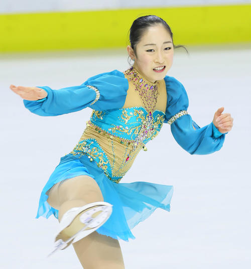 成年女子SPで5位の佐藤（撮影・足立雅史）