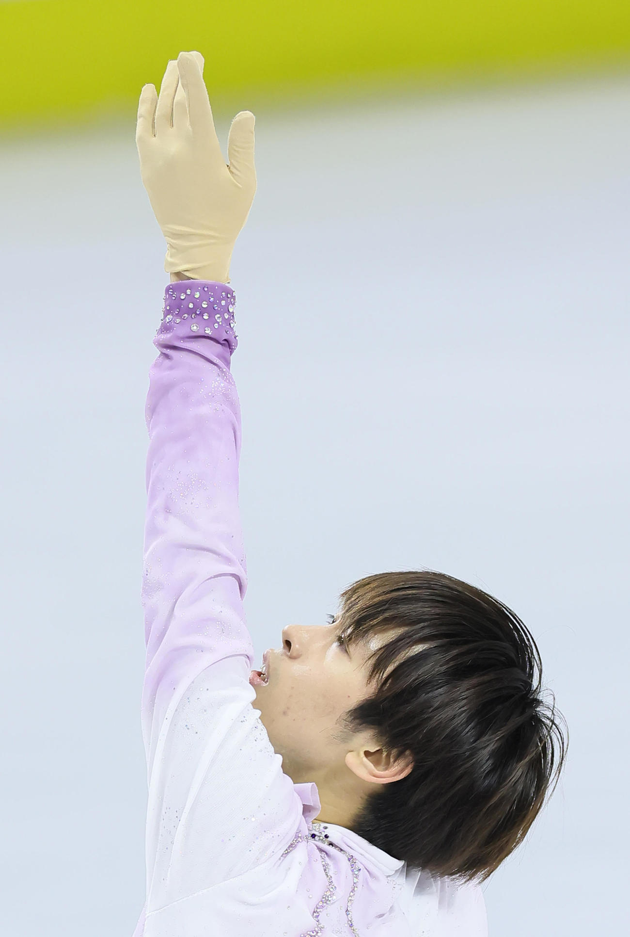 成年男子3位の須本のフリー（撮影・足立雅史）