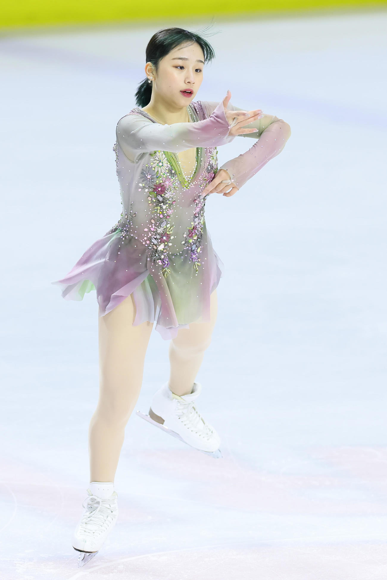 成年女子で5位の山下（撮影・足立雅史）