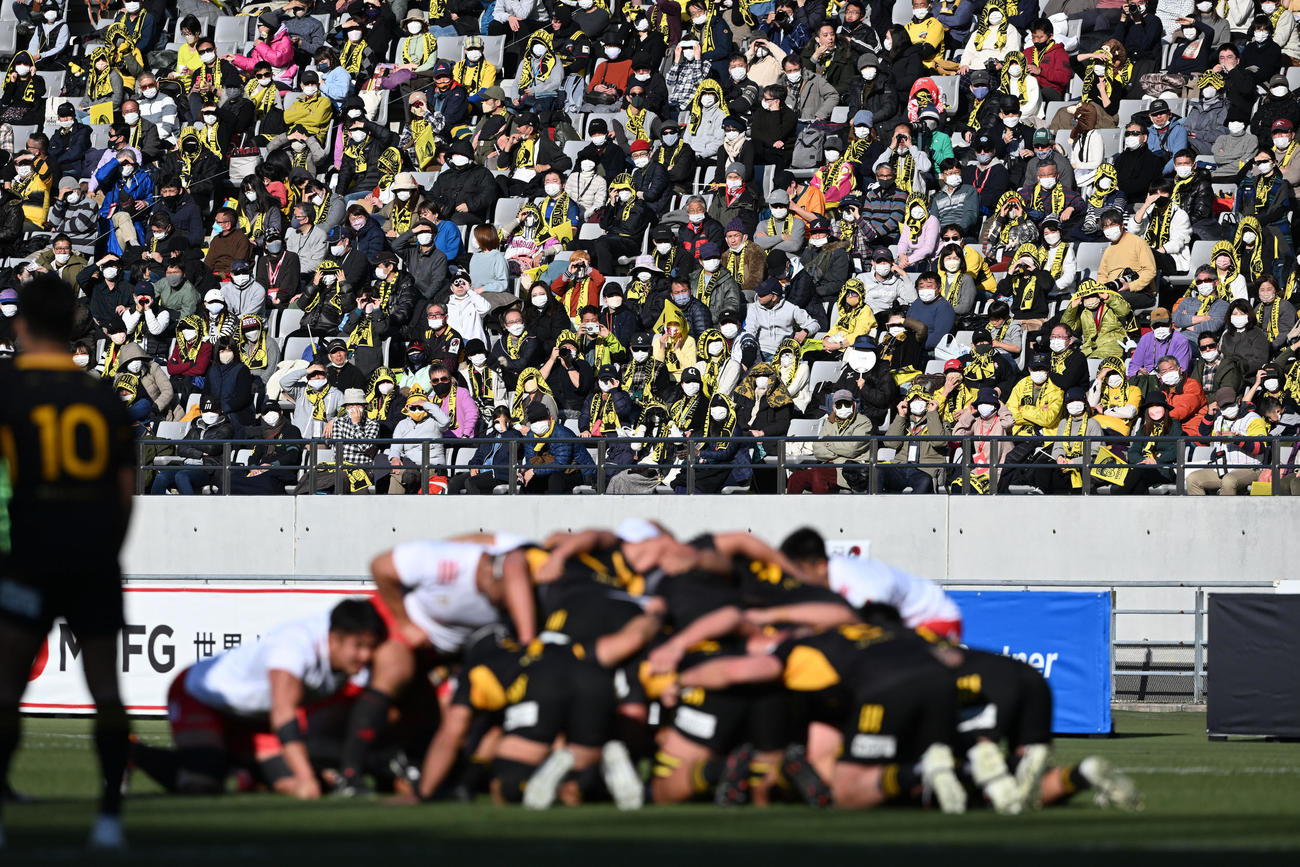 1月18日、有観客で行われた東京SG－トヨタ戦
