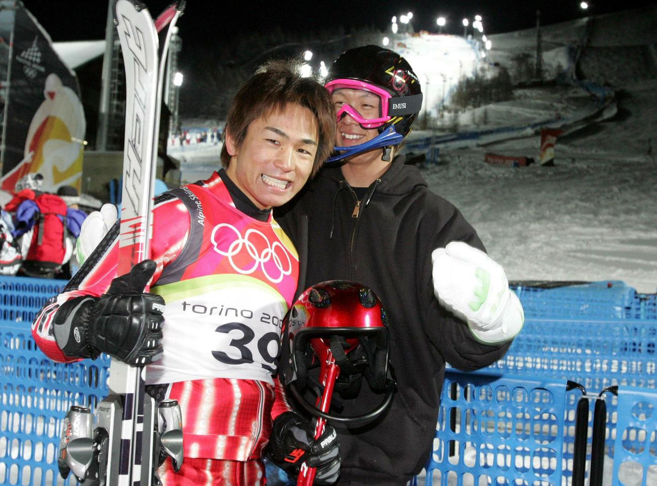 2006年トリノ五輪　アルペンスキー男子回転で7位入賞を果たした湯浅直樹