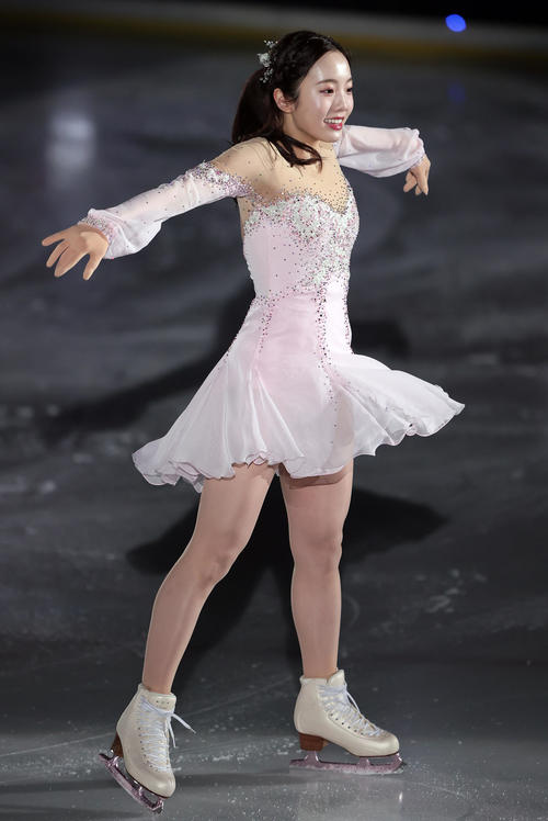 華麗な演技を見せる本田真凜（撮影・野上伸悟）