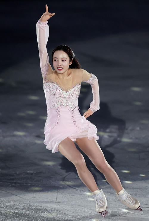 華麗な演技を見せる本田真凜（撮影・野上伸悟）